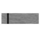 TRANSPLY Kunststoff - 610 x 300 x 1.5mm Silber geb./Schwarz