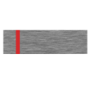 TRANSPLY Kunststoff - 610 x 300 x 1.5 mm Silber / Rot